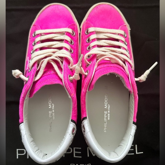 Philippe Model PRSX Tennis Women Sneakers Fuschia size 36 brand new - Picture 4 of 9